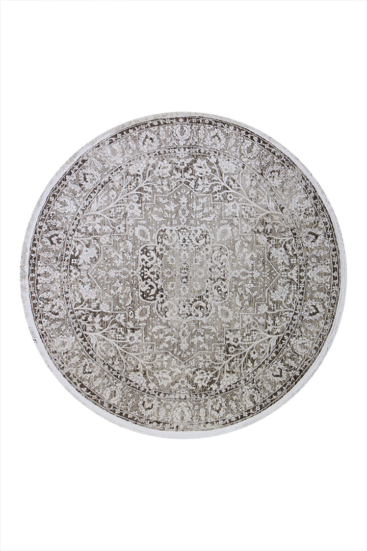 <p>Turkish Modern <strong>Elements Rug</strong>  - Beige - 5.2 x 5.2 FT</p>