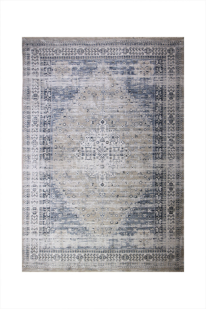 <p>Turkish Modern <strong>Elements Rug</strong>  - Blue - 7.8 x 10.4 FT</p>
