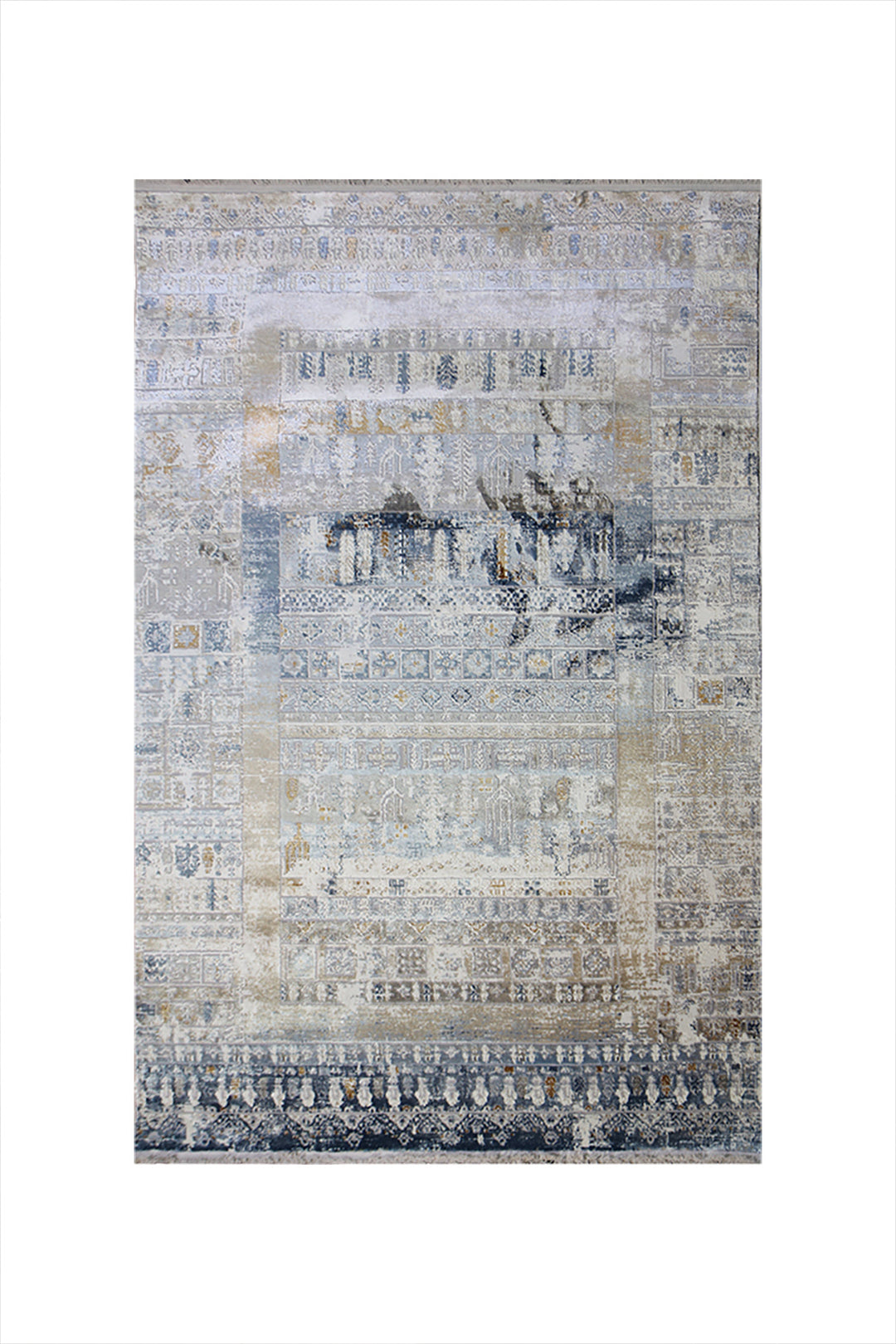 Turkish Modern Alpine Rug - 4.9 x 7.4 Ft - Cream - Superior Comfort, Modern Style Accent Rugs