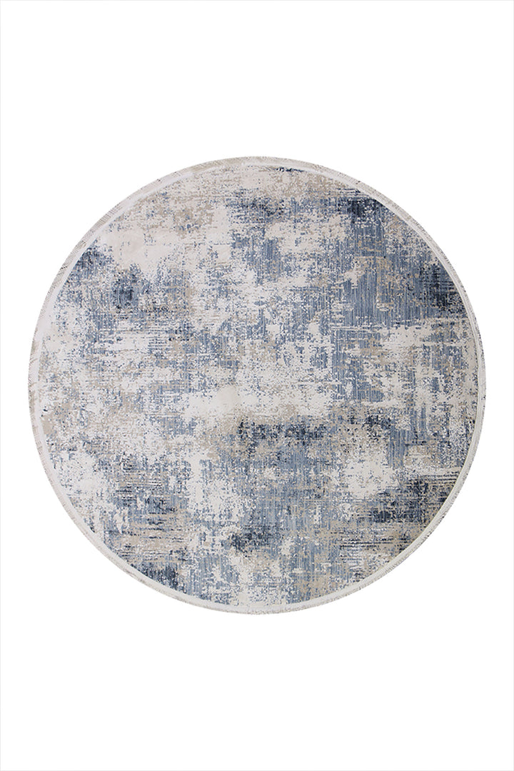 <p>Turkish Modern <strong>Elements Rug</strong>  - Blue - 5.2 x 5.2 FT</p>