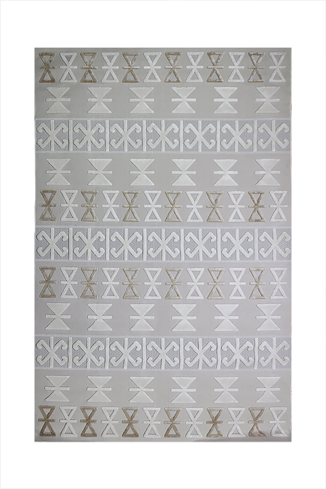Turkish Modern Festival - 5.2 x 7.5 FT - Gray - Superior Comfort, Modern Style Accent Rugs