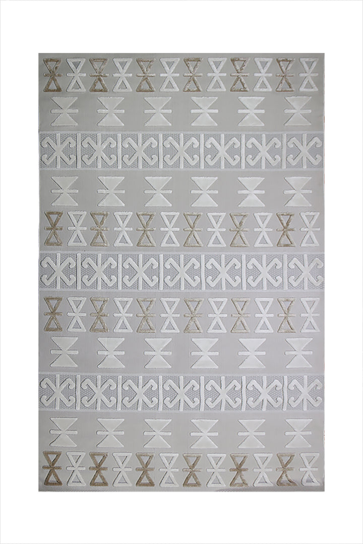 Turkish Modern Festival - 5.2 x 7.5 FT - Gray - Superior Comfort, Modern Style Accent Rugs