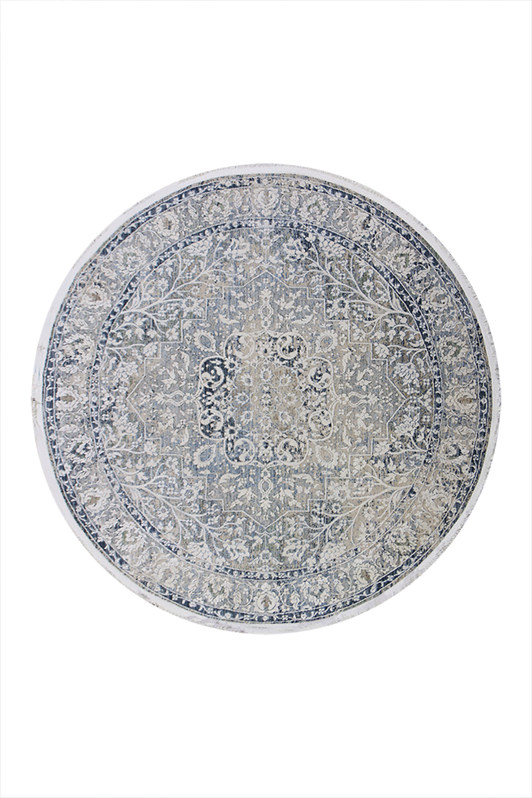 <p>Turkish Modern <strong>Elements Rug</strong>  - Blue - 5.2 x 5.2 FT</p>