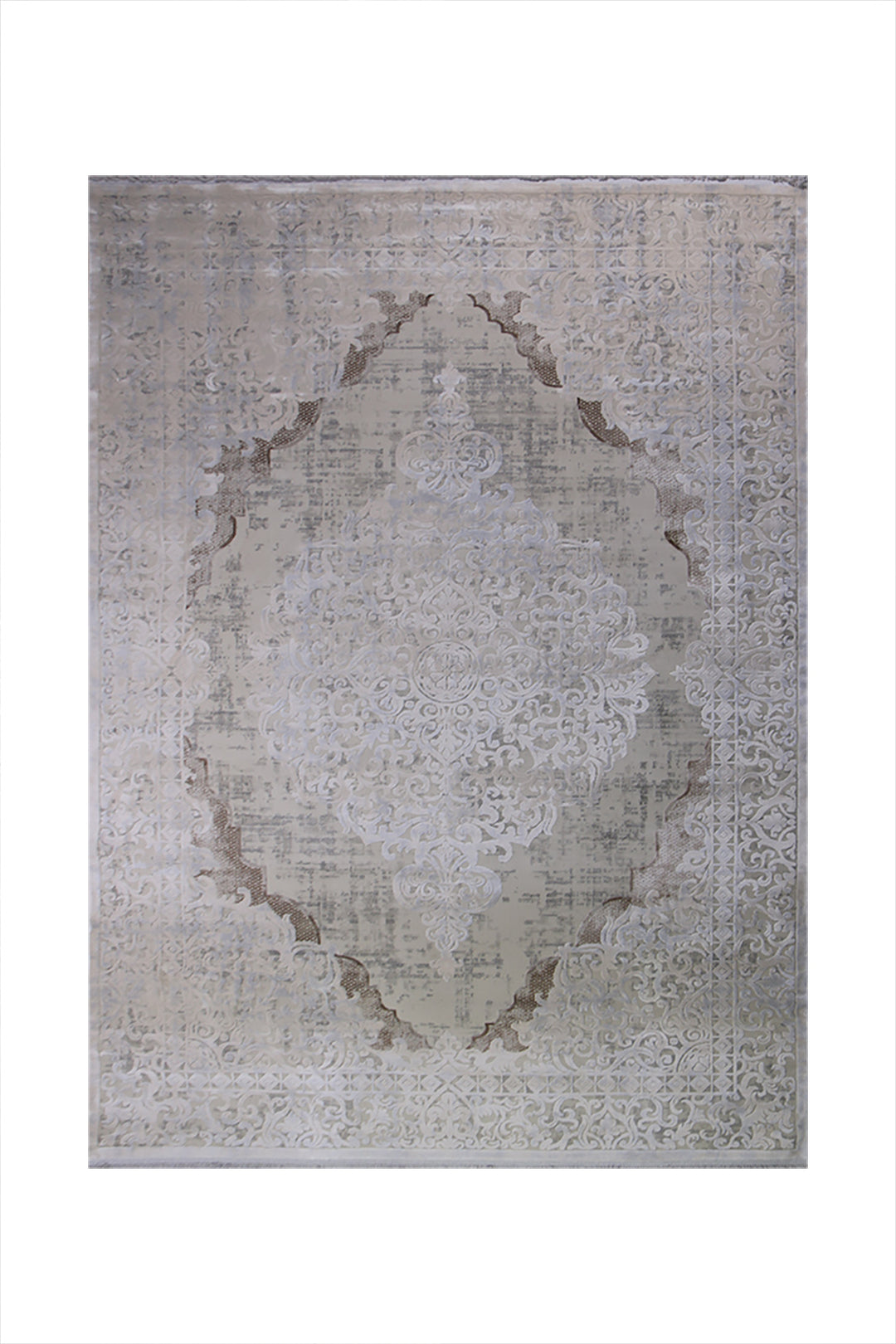 Turkish Premium Quality Sunrise Rug - 6.5 x 9.5 FT - Beige - Resilient Construction for Long-Lasting Use