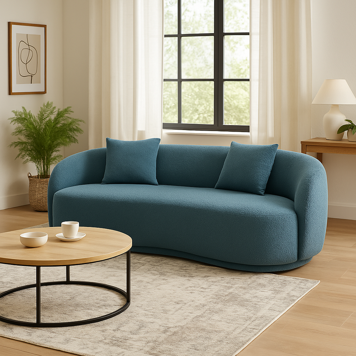 Modern Cloud Couch with Soft Boucle Sofa
