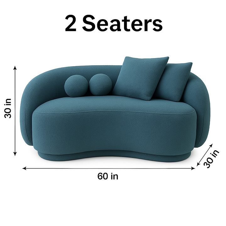 Modern Cloud Couch with Soft Boucle Sofa