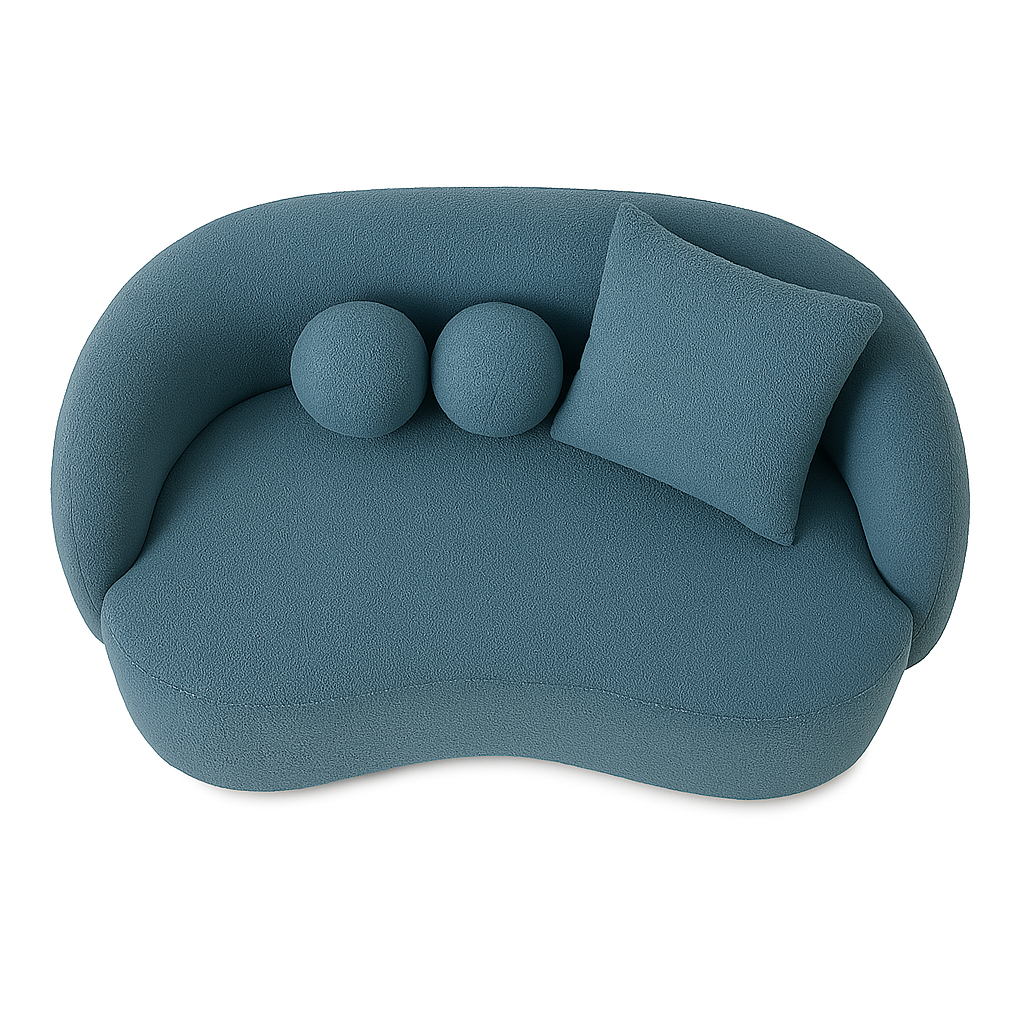 Modern Cloud Couch with Soft Boucle Sofa