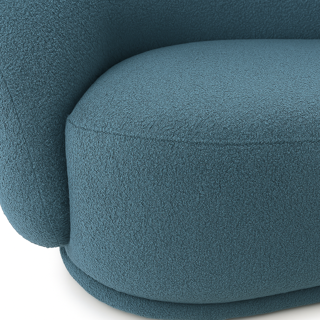 Modern Cloud Couch with Soft Boucle Sofa