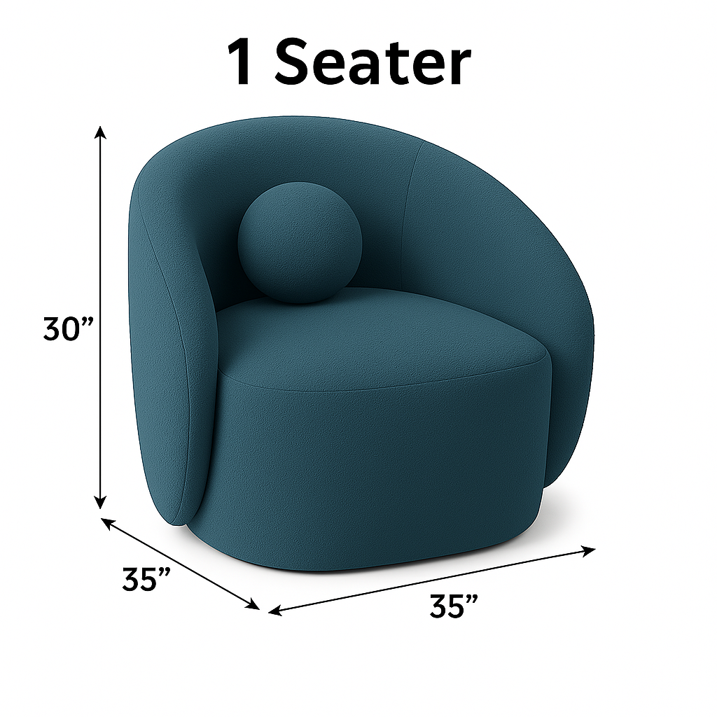 Modern Cloud Couch with Soft Boucle Sofa