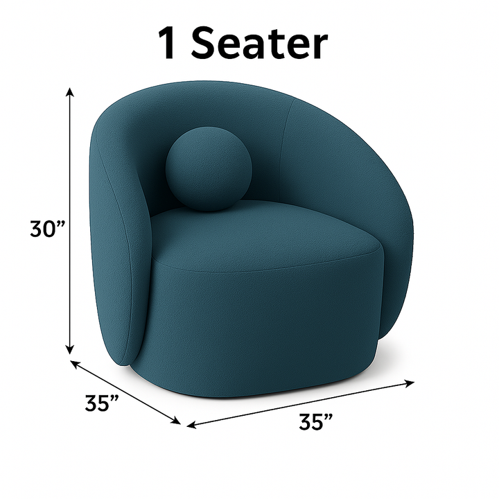 Modern Cloud Couch with Soft Boucle Sofa