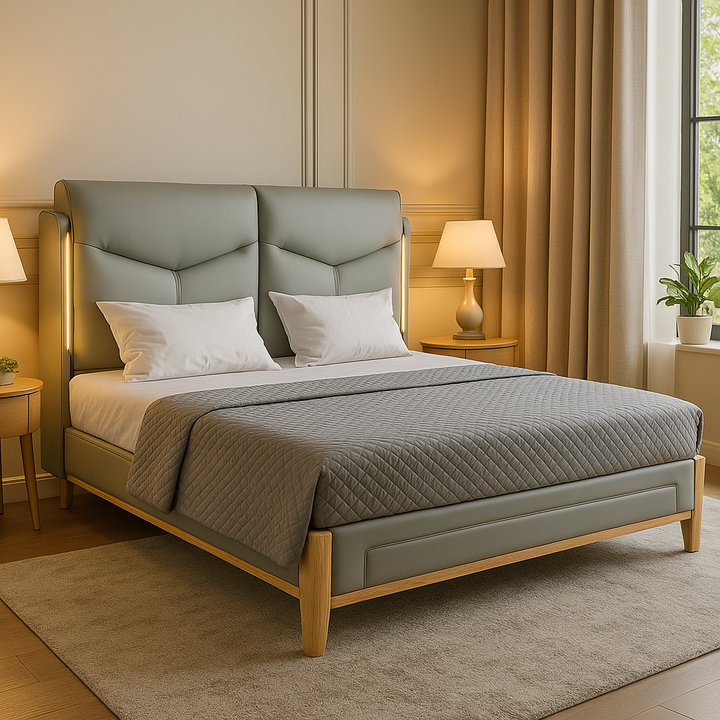 JINGPIN - Imported PU Leather Bed 003