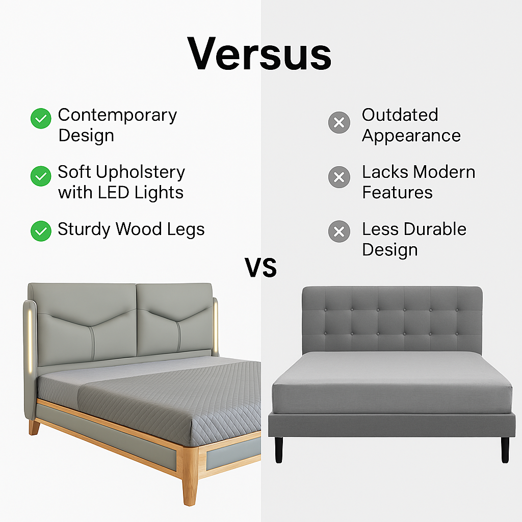 JINGPIN - Imported PU Leather Bed 003