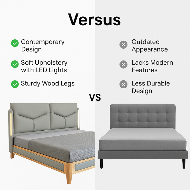 JINGPIN - Imported PU Leather Bed 003