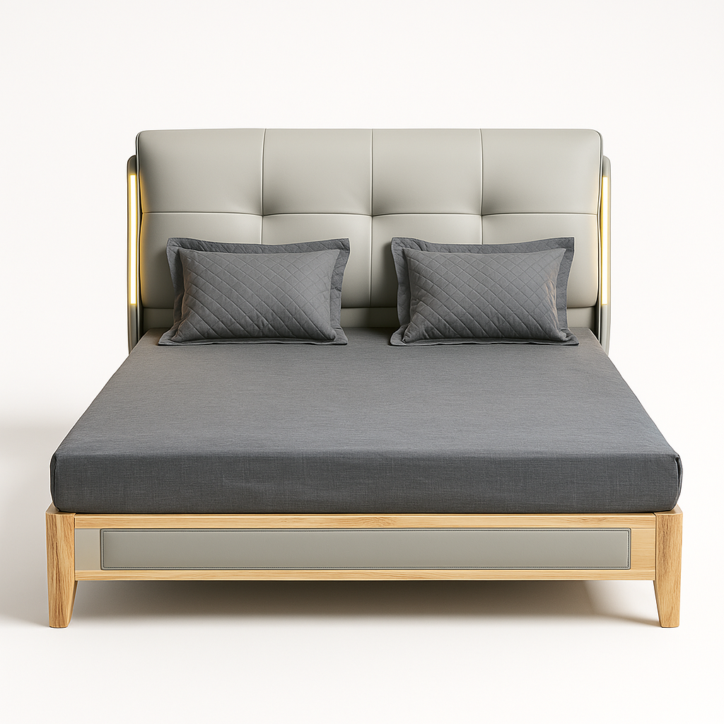 JINGPIN- Imported PU Leather Bed 006