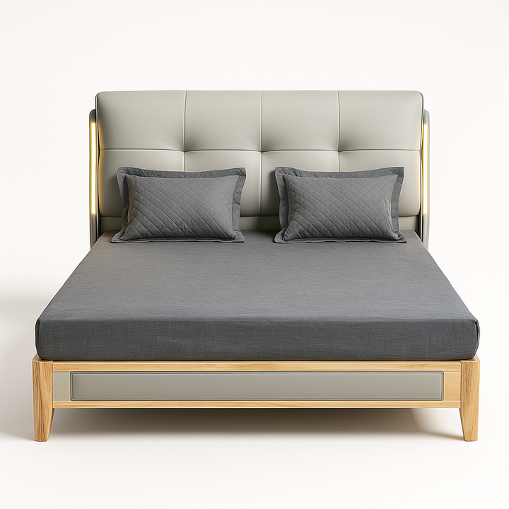 JINGPIN- Imported PU Leather Bed 006