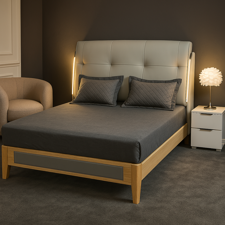 JINGPIN- Imported PU Leather Bed 006