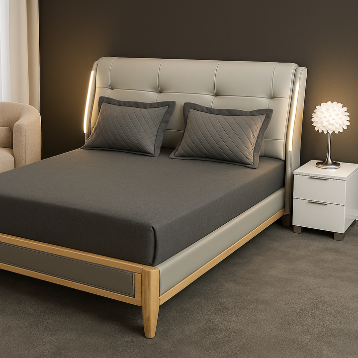 JINGPIN- Imported PU Leather Bed 006