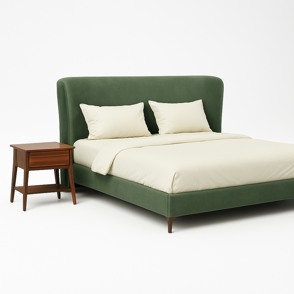 Oasis - Modern King Size Pastel Green Bed