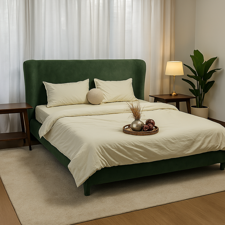 Oasis - Modern King Size Pastel Green Bed