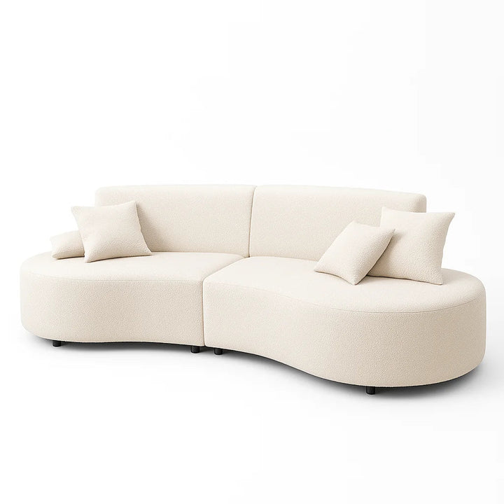 Modern Cloud Couch with Soft Boucle Upholstered, 5 Seaters Comfy Couch for Living Room Home Office