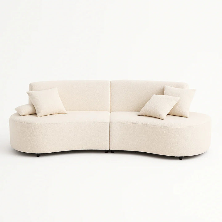 Modern Cloud Couch with Soft Boucle Upholstered, 5 Seaters Comfy Couch for Living Room Home Office