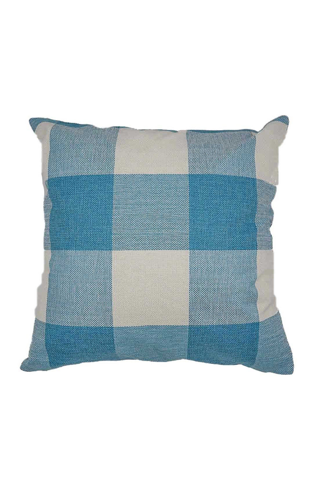 Checks Cushion Cover Without Filling - V Surfaces