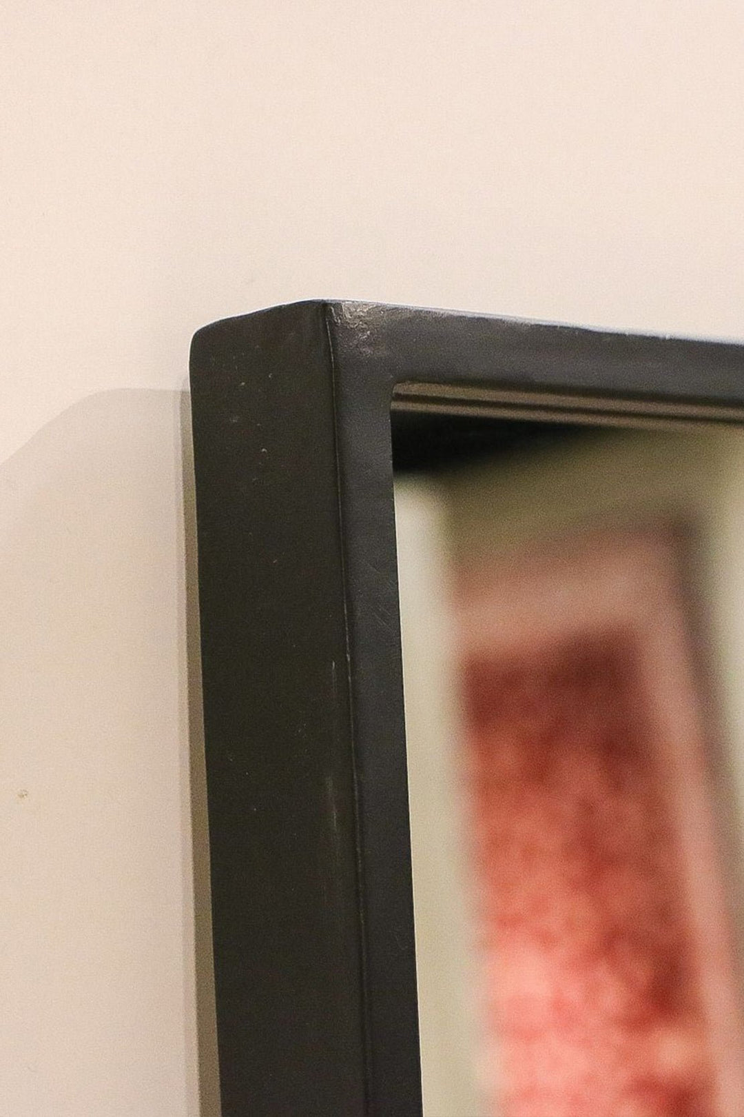 Full Length Luxe Straight Mirror - Black - Large Bedroom Mirror, Leaning Against Wall - V Surfaces