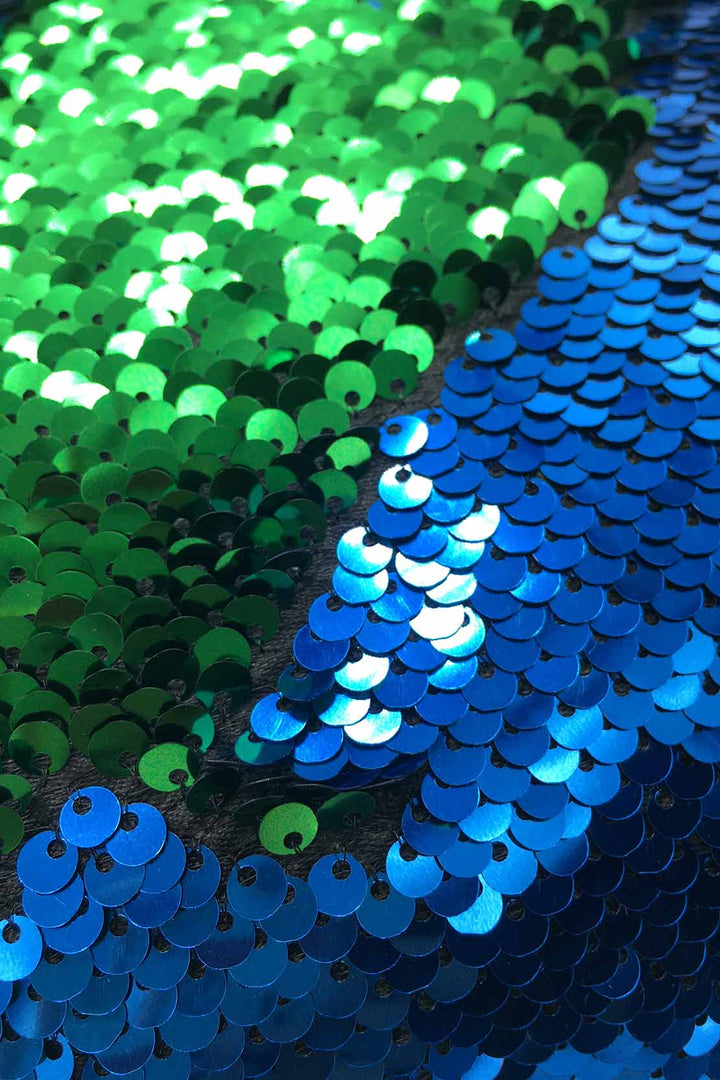 Glitter Cushion Cover Without Filling Green and Blue - V Surfaces