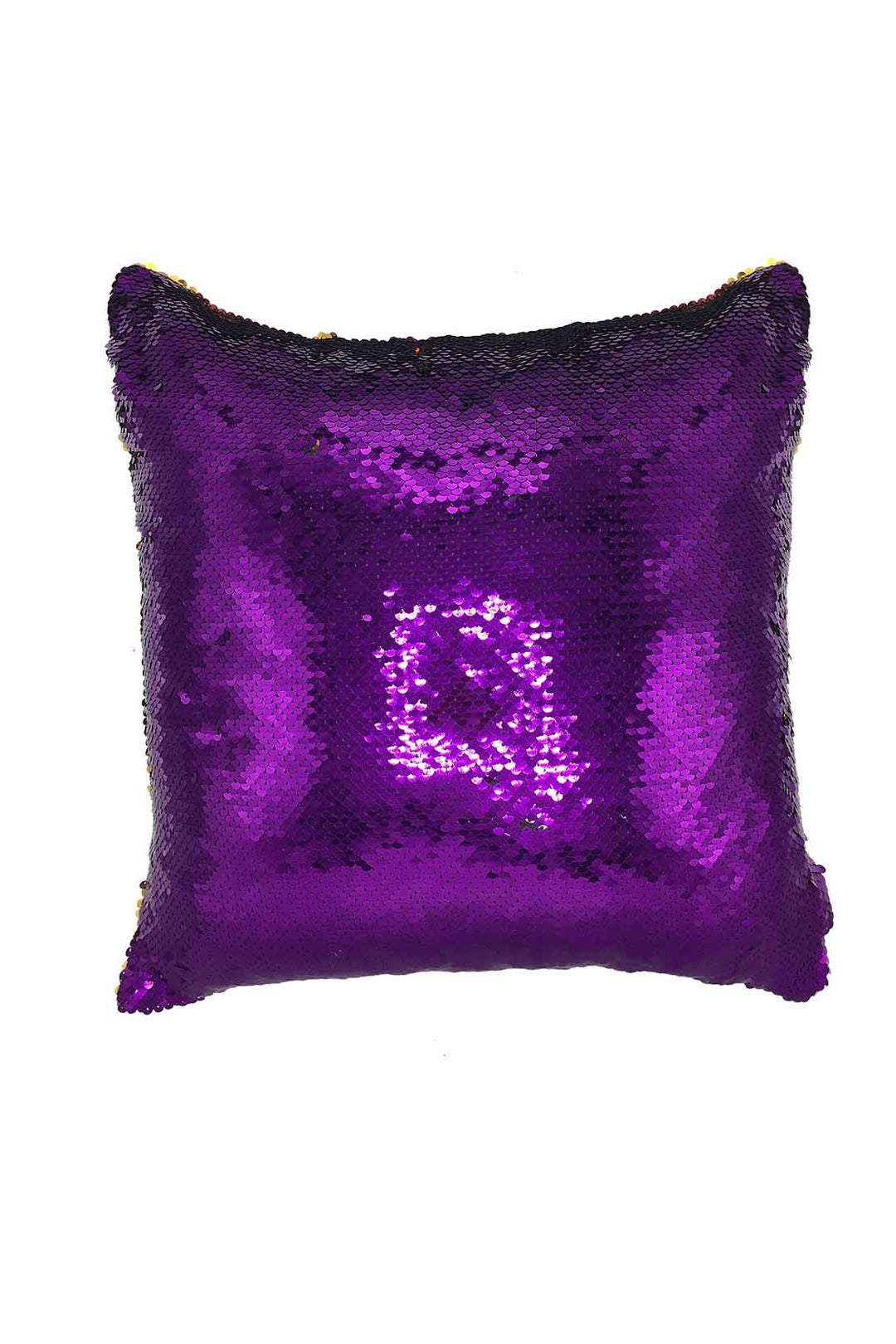 Glitter Cushion Cover Without Filling Purple and Golden - V Surfaces