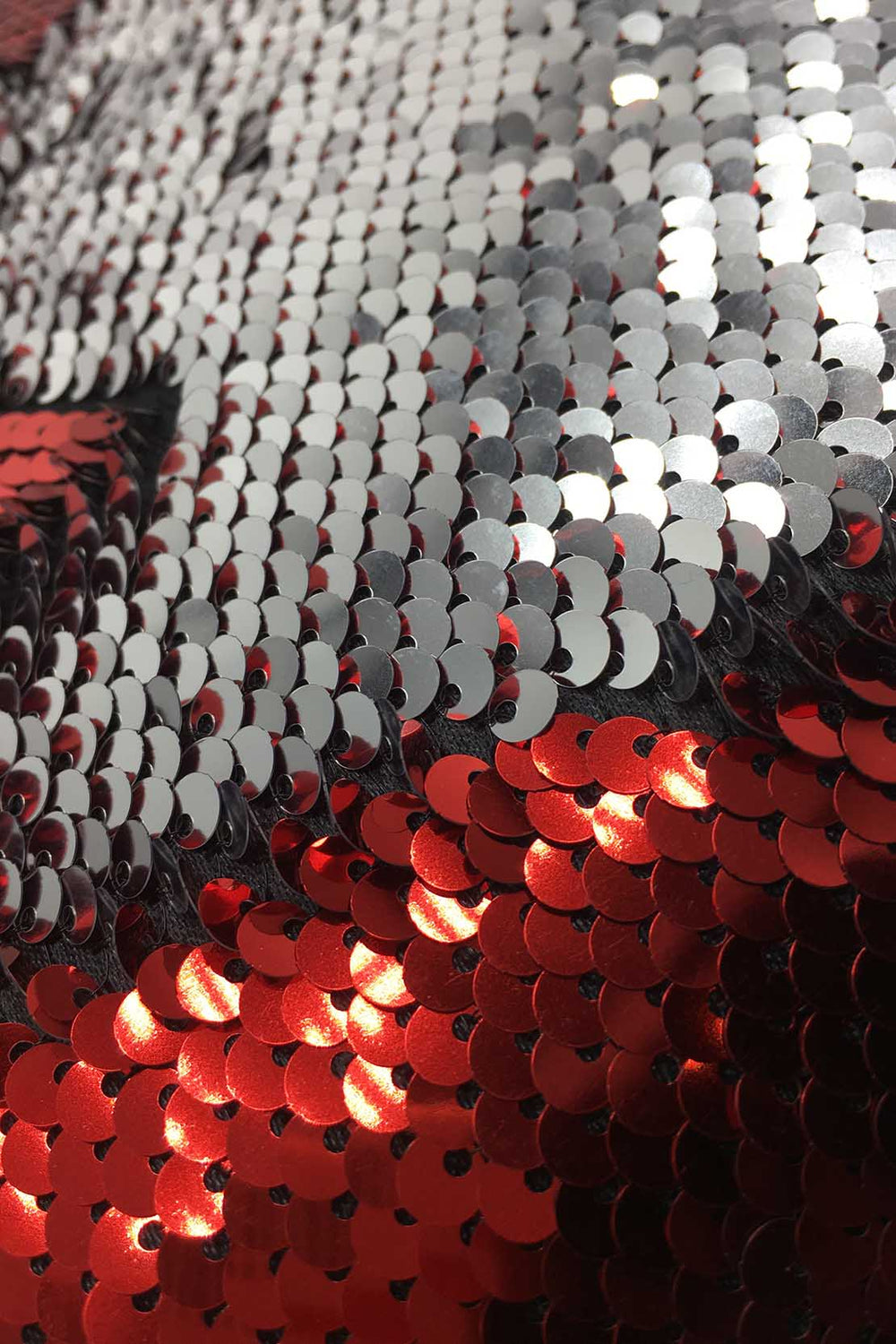 Glitter Cushion Cover Without Filling Silver and Red - V Surfaces