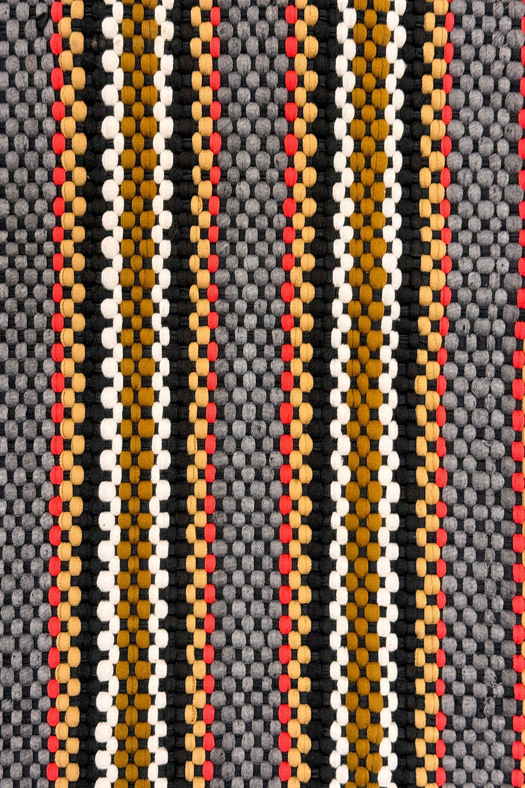 Hand Woven Modern Khaddi Rug - 1.9 x 5.9 FT - Gray and Brown - V Surfaces