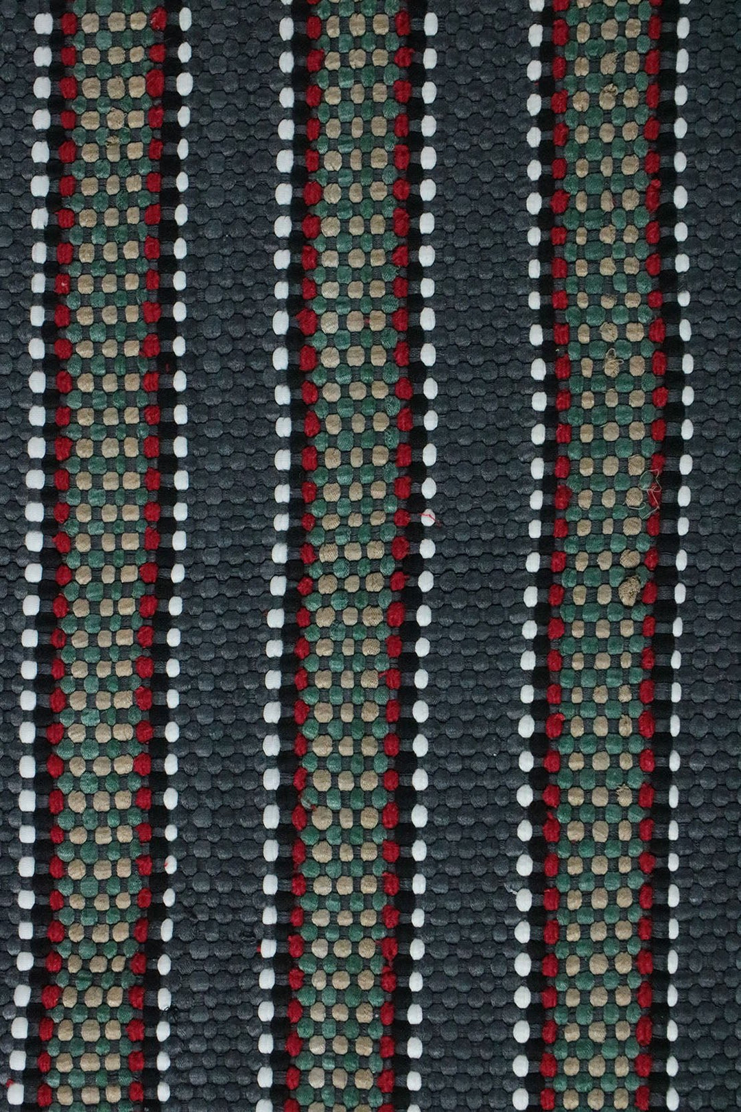 Hand Woven Modern Khaddi Rug - 3.9 x 5.9 FT - Gray - V Surfaces