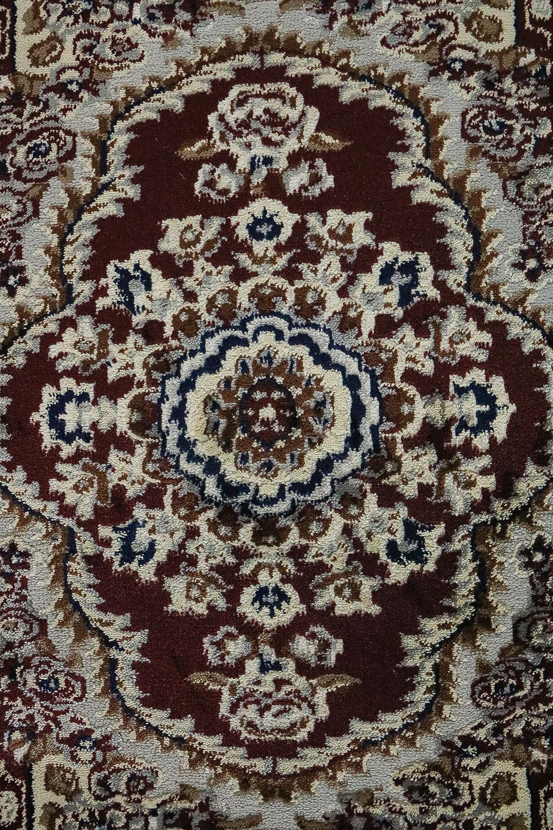 Iranian Premium Farsh-E-Iran Rug - 4.10 x 5.57 FT - Brown - Superior Comfort, Colorful Design and Modern Style Accent Rugs - V Surfaces