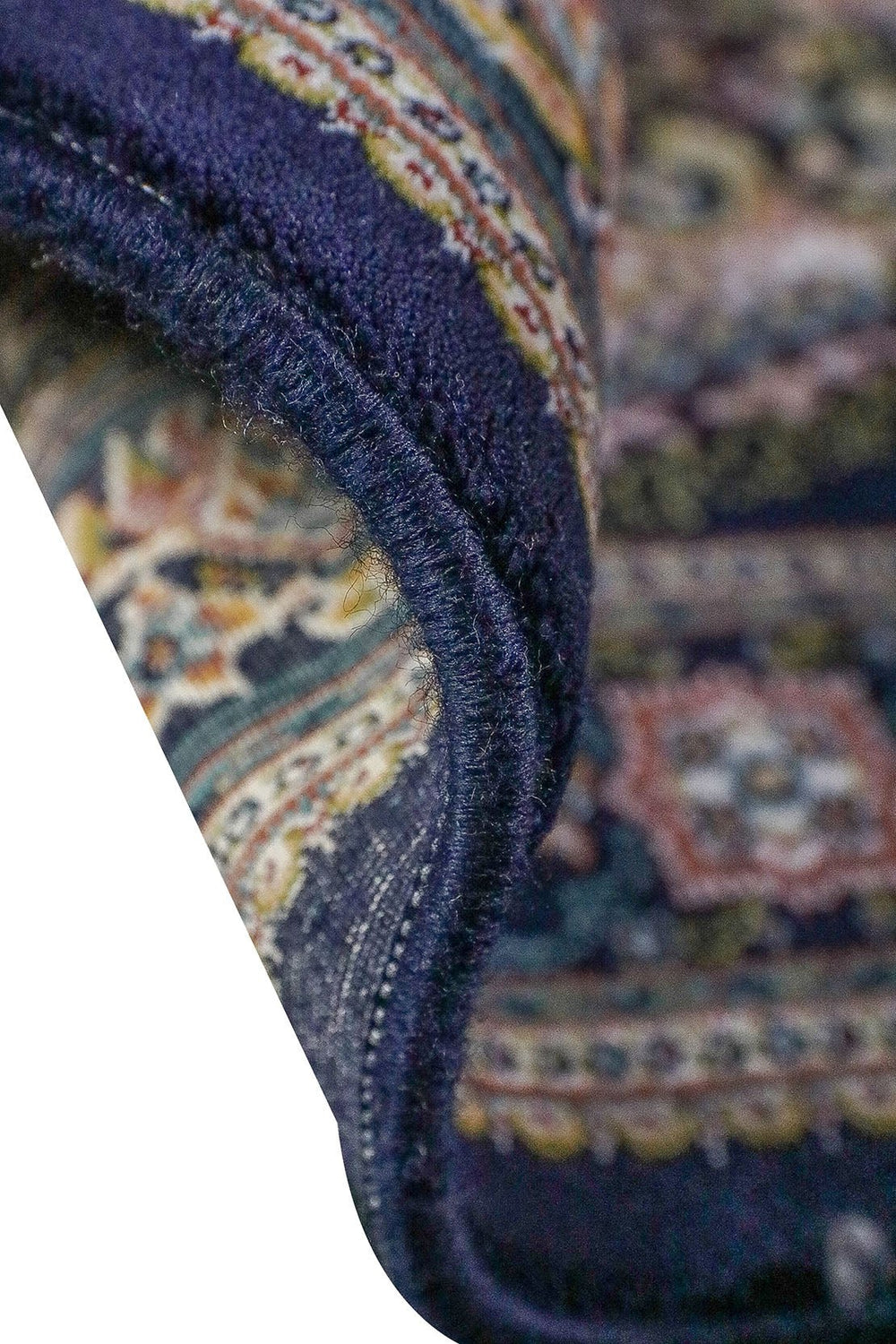 Iranian Rug Farsh e Nageen Premium Quality Rug - 3.3 x 9.8 FT - Blue - V Surfaces