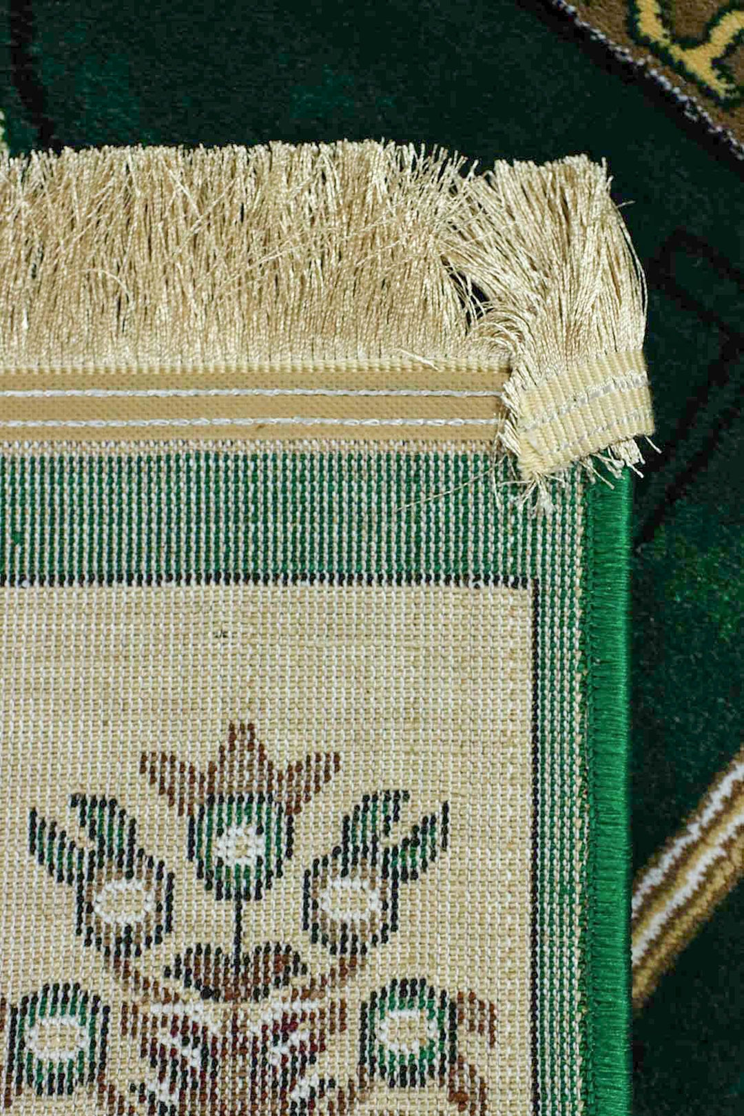 Ishraq Janamaz Green and Beige - V Surfaces