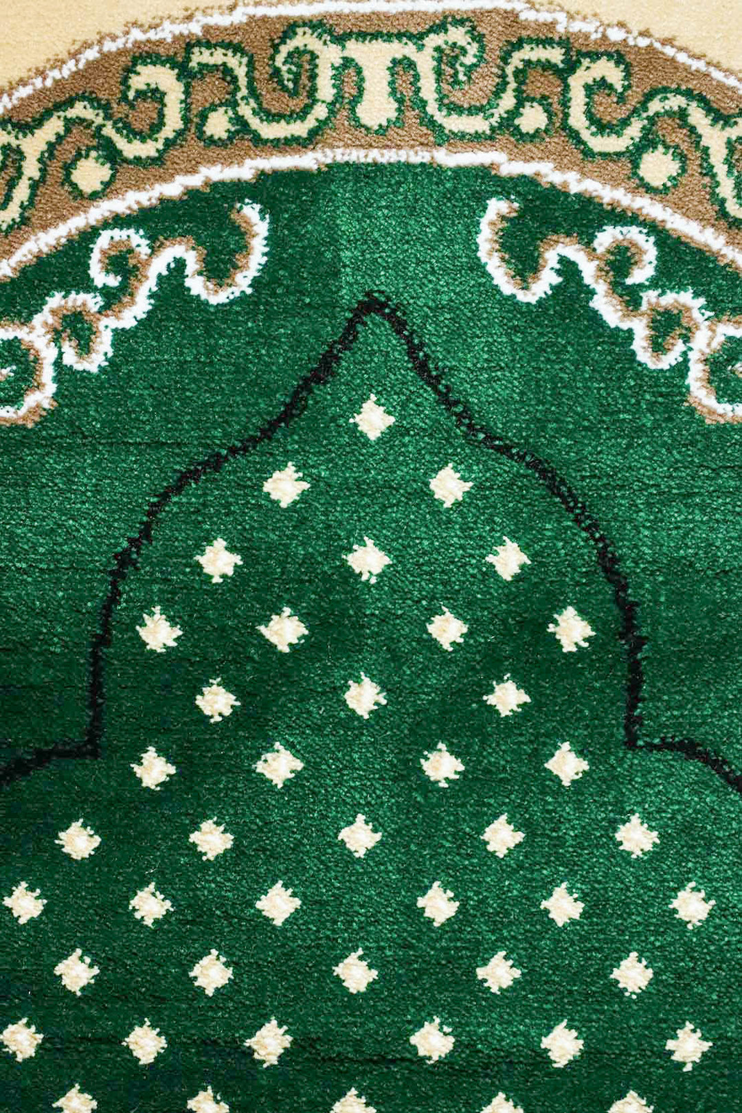 Ishraq Janamaz Green and Beige - V Surfaces