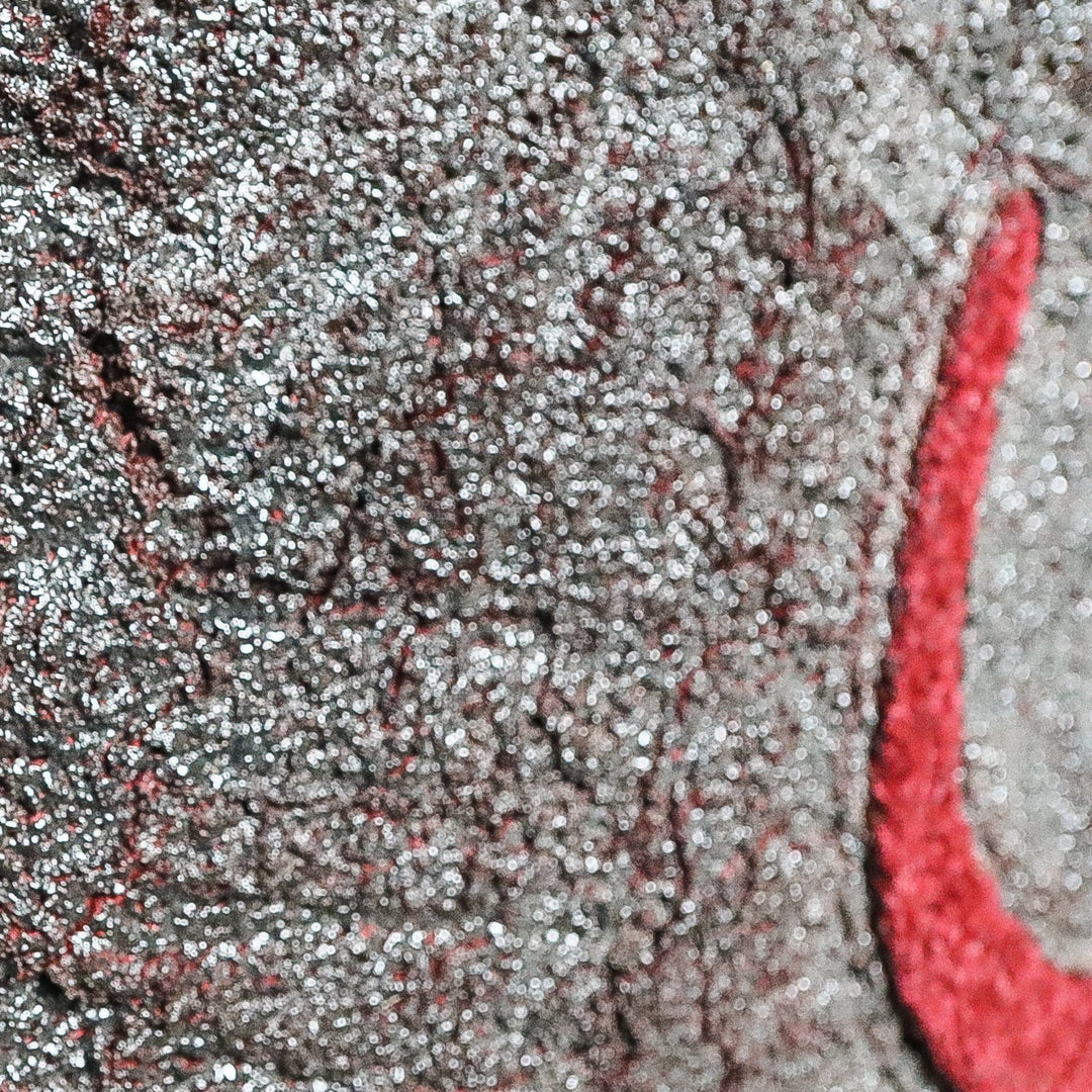 Islamic Wall Calligraphy with Burning Carpet - Premium Quality- Ready to Hang - Red and Gray - V Surfaces