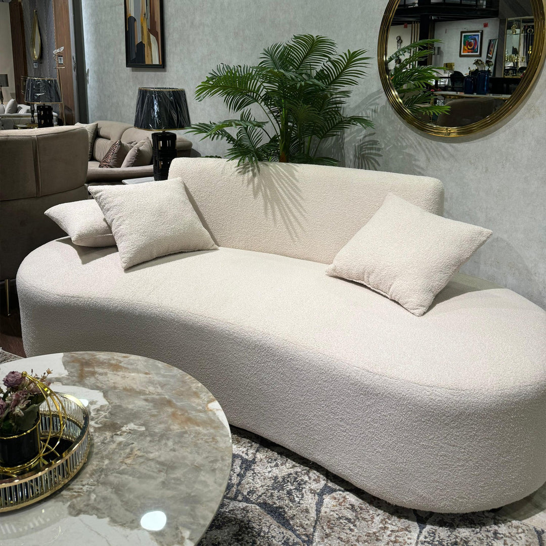 Modern Cloud Couch with Soft Boucle Upholstered, 3 Seaters Comfy Couch for Living Room Home Office - V Surfaces