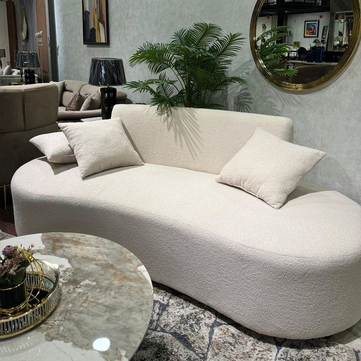 Modern Cloud Couch with Soft Boucle Upholstered, 3 Seaters Comfy Couch for Living Room Home Office - V Surfaces