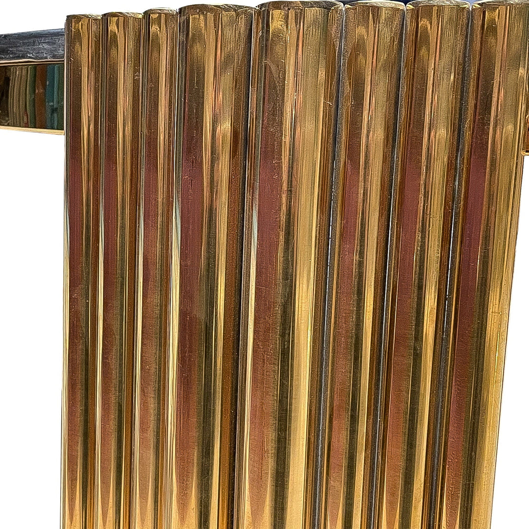 Oval Marble Dining Table with Golden Legs - V Surfaces