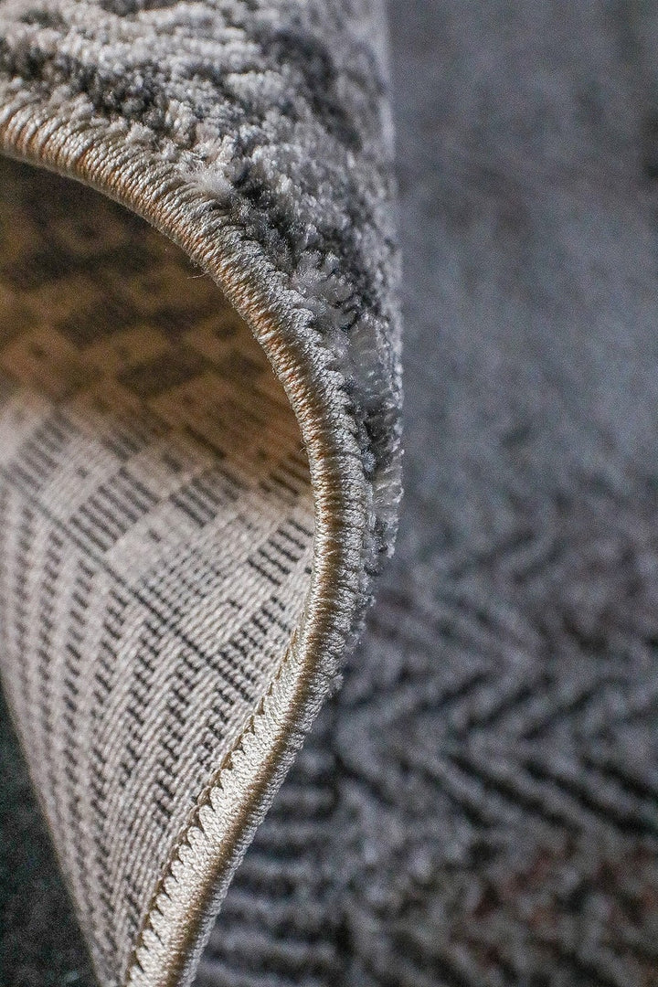 Premium Quality Turkish Antia Rug - 6.6 x 9.8 FT - Gray - Resilient Construction for Long-Lasting Use - V Surfaces