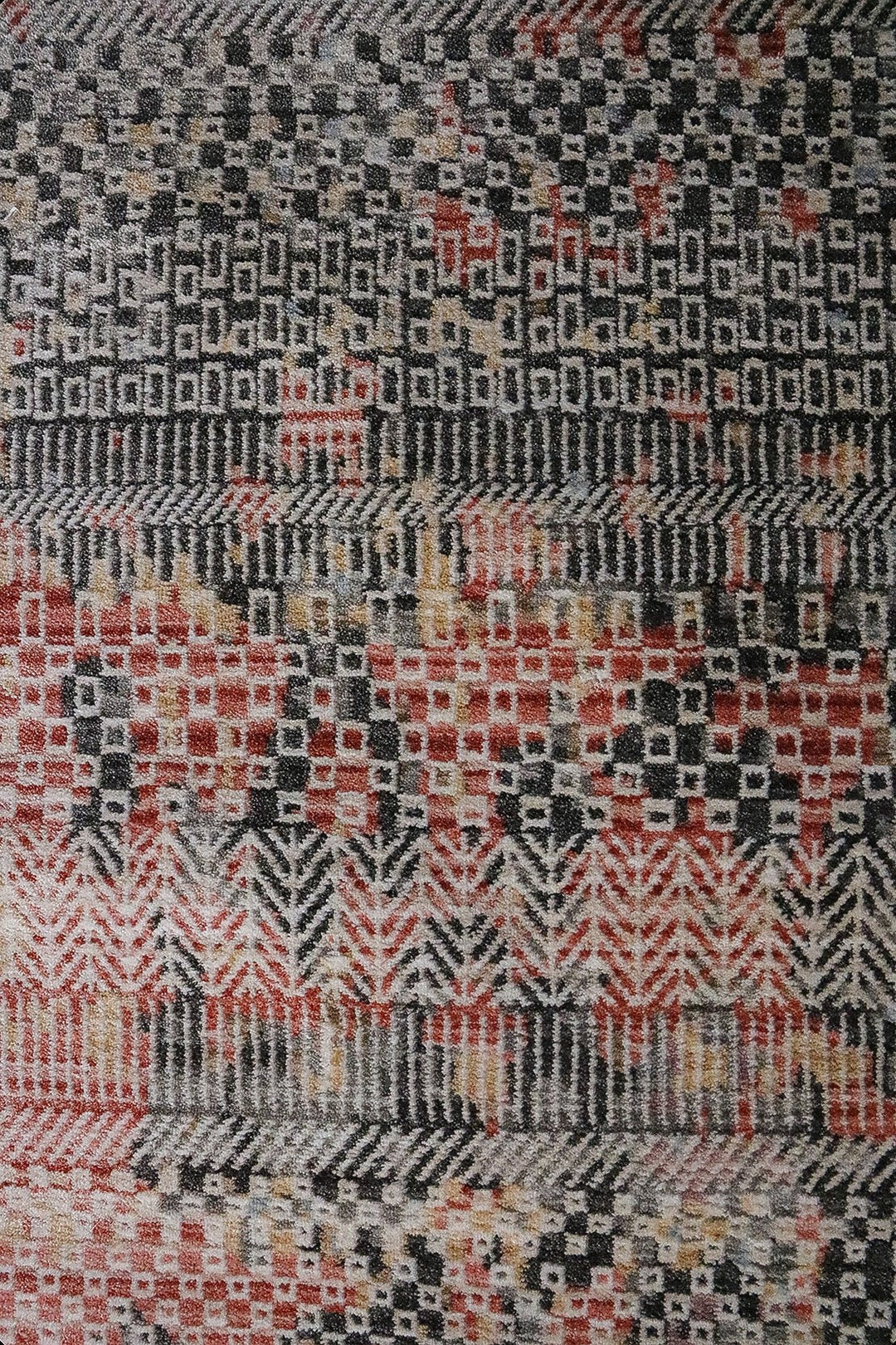 Premium Quality Turkish Antia Rug - 6.6 x 9.8 FT - Gray - Resilient Construction for Long-Lasting Use - V Surfaces