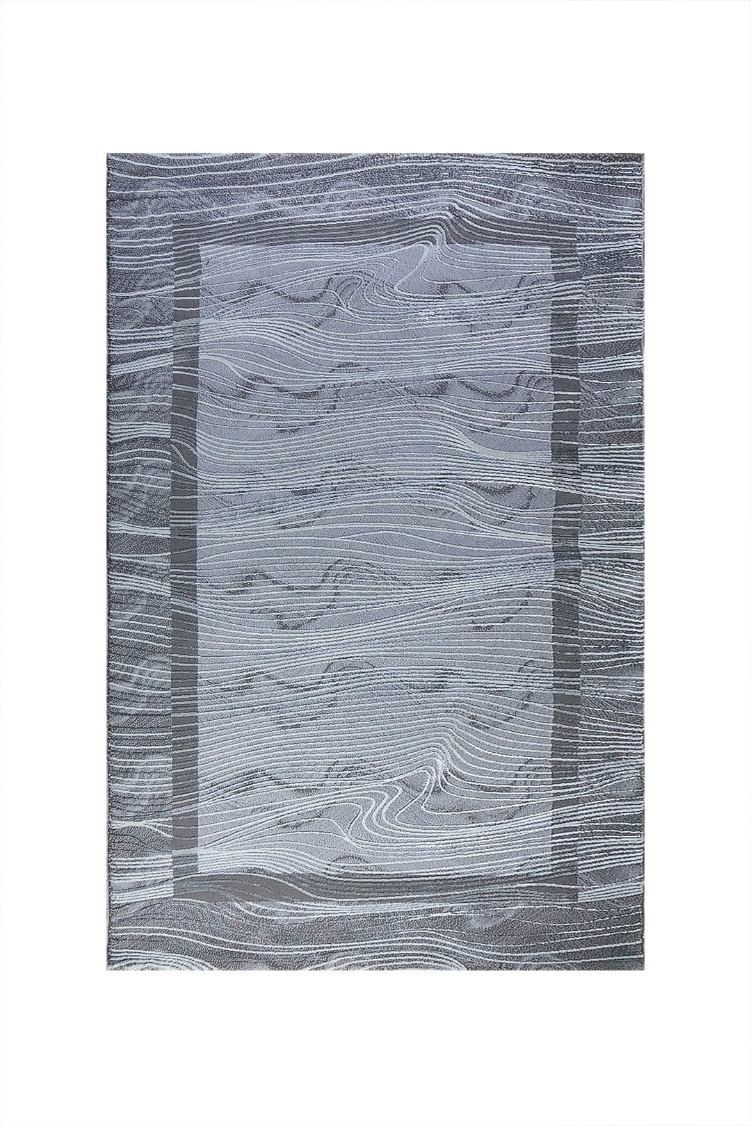 Premium Quality Turkish Astana Rug - 3.9 x 5.9 FT - Gray - Resilient Construction for Long-Lasting Use - V Surfaces