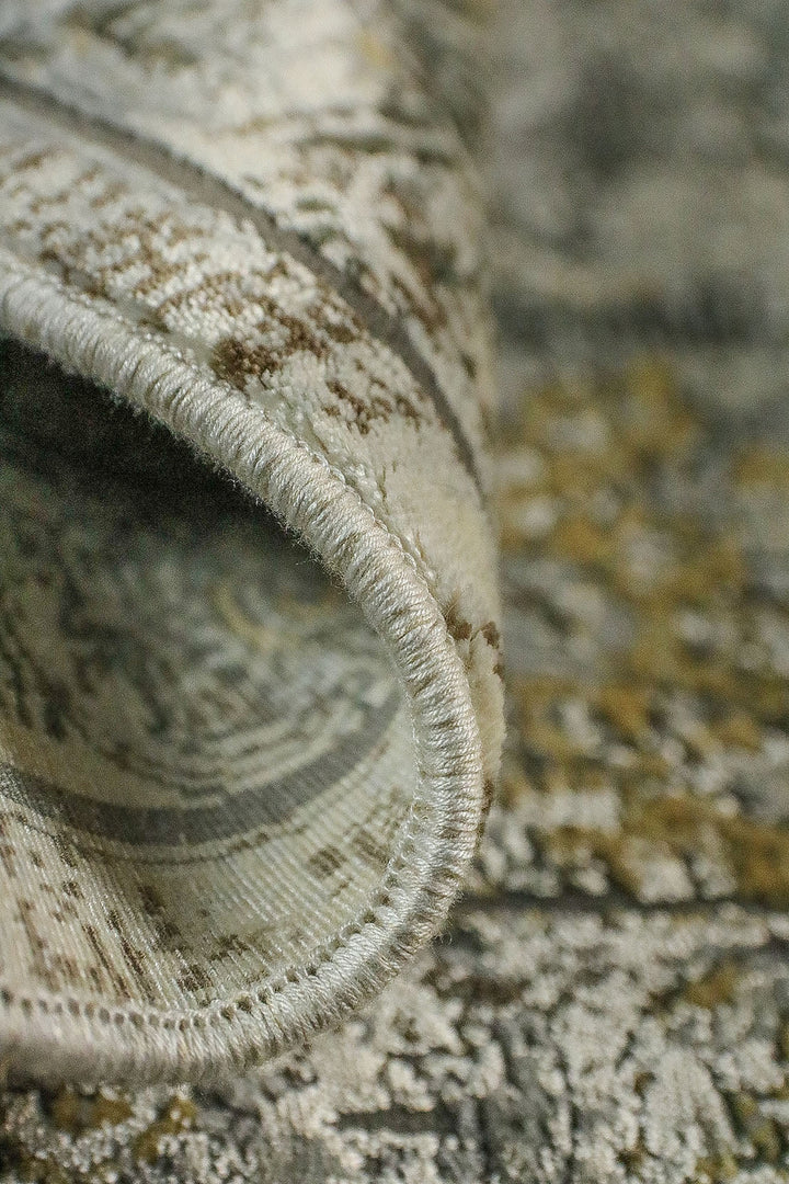 Premium Quality Turkish Brooklyn Rug - 5.24 x 7.54 FT - Gray - Resilient Construction for Long-Lasting Use - V Surfaces