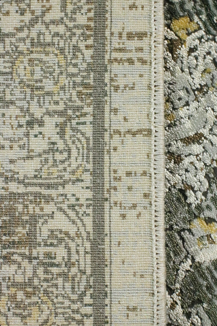 Premium Quality Turkish Brooklyn Rug - 5.24 x 7.54 FT - Gray - Resilient Construction for Long-Lasting Use - V Surfaces