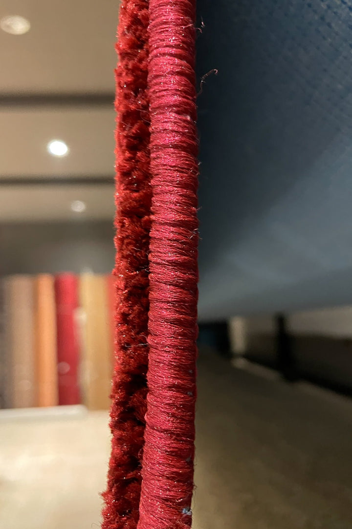 Shangrilla- 12-Foot Wide Wall-to-Wall Carpet, Maroon - V Surfaces