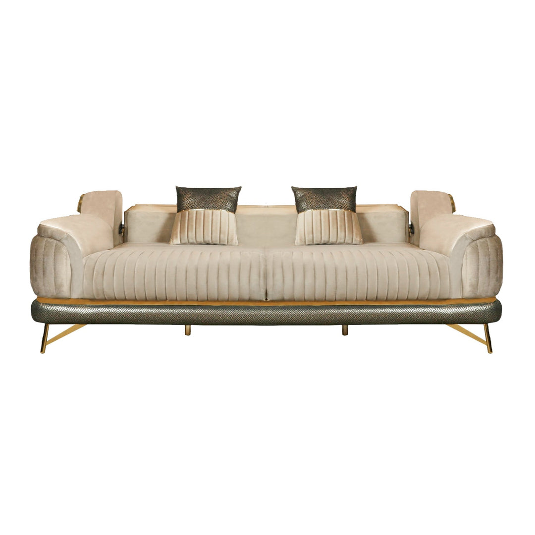 TURKISH BELLA SOFA, SET OF SEVEN SEATERS, BROWN - V Surfaces