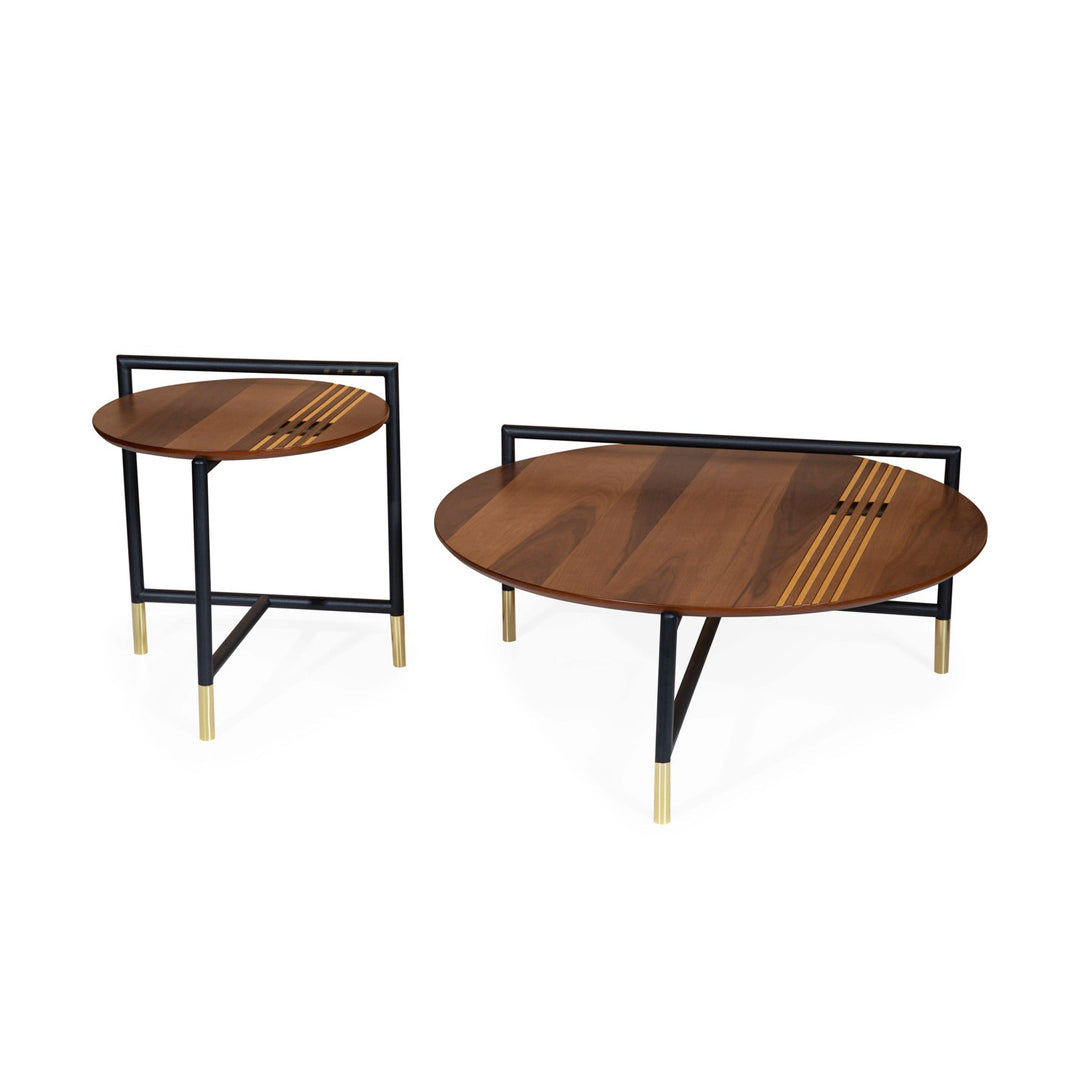 Turkish Center Table, Gold and Brown - V Surfaces