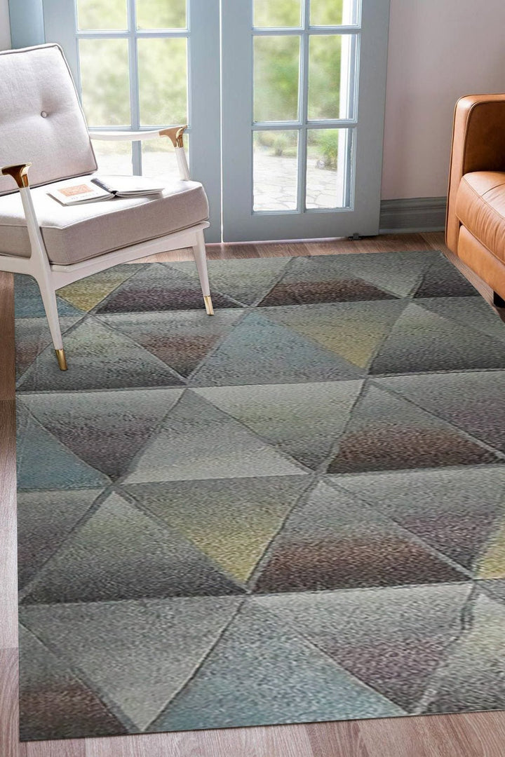 Turkish Modern Emerson Rug - 6.56 x 9.51 FT - Gray - Superior Comfort, Colorful Design and Modern Style Accent Rugs - V Surfaces