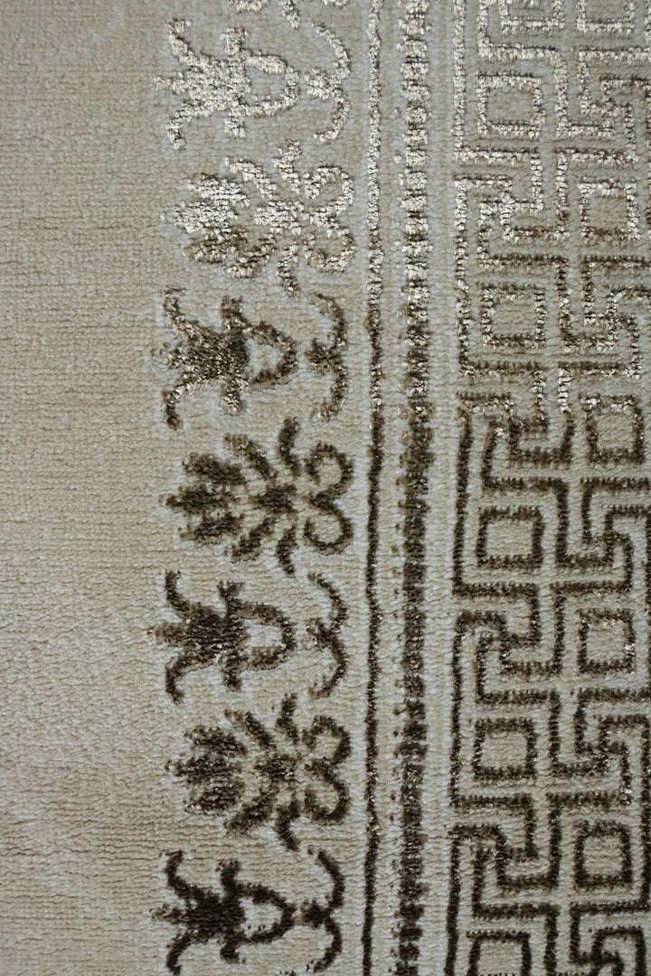 Turkish Modern Festival 1 Rug - 2.6 x 9.8 FT - Beige - Superior Comfort, Modern Style Accent Rugs - V Surfaces